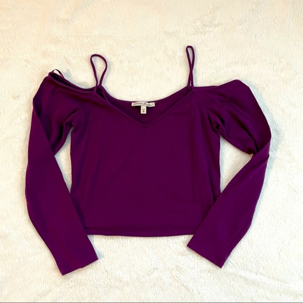 🔴 2/$10 Express Off the Shoulder Crop Top